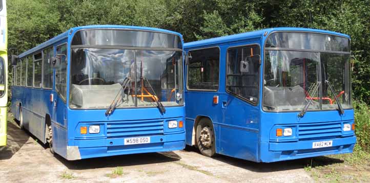 Bluebird 598 and Burnley & Pendle 482 - Volvo B10M Alexander PS